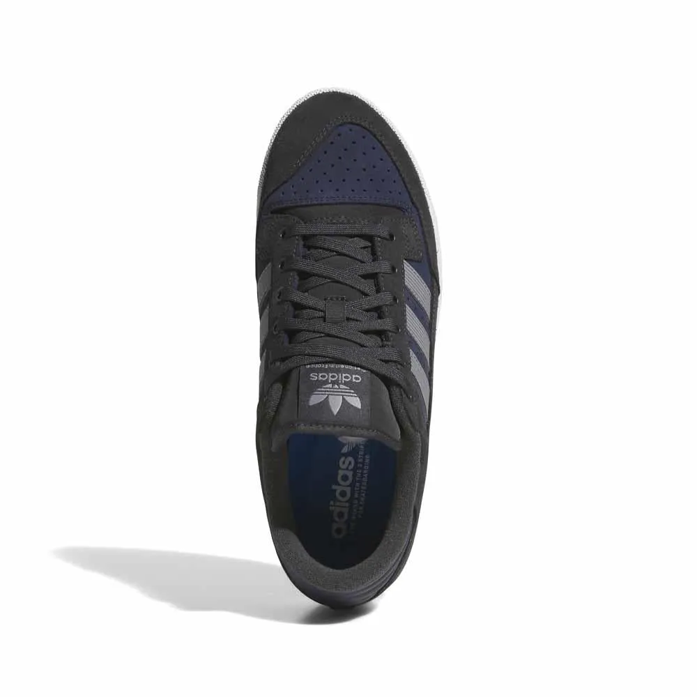 Adidas Skateboarding Centennial 85 Low Carbon Grey Three Navy Skate Shoes