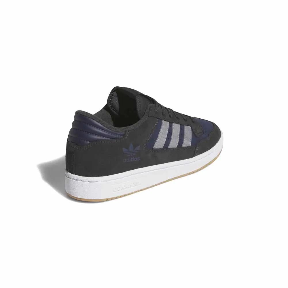 Adidas Skateboarding Centennial 85 Low Carbon Grey Three Navy Skate Shoes