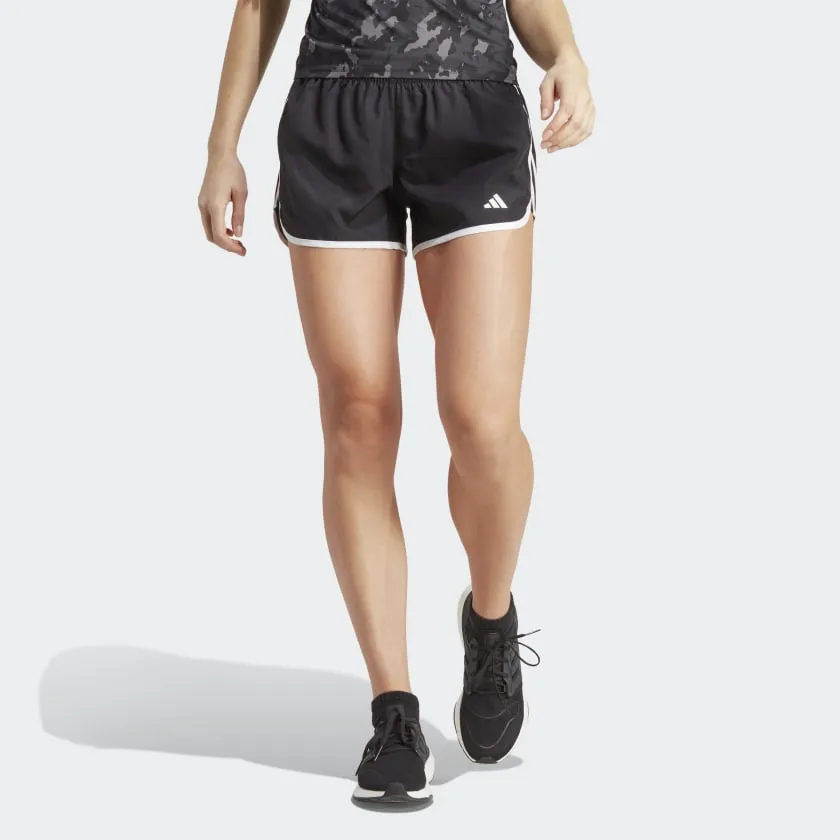 ADIDAS WOMEN'S MARATHON 20 RUNNING BLACK SHORTS