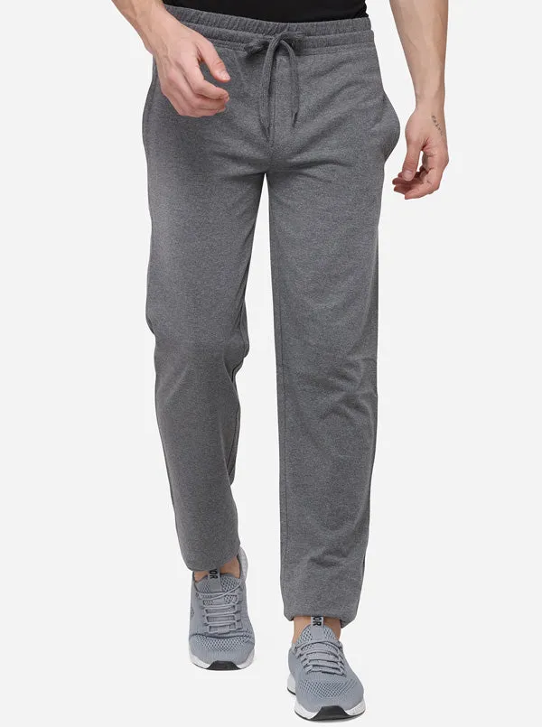 Antra Melange Solid Regular Fit Track Pants | Greenfibre