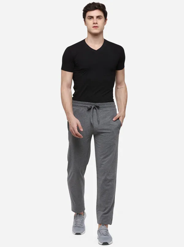 Antra Melange Solid Regular Fit Track Pants | Greenfibre