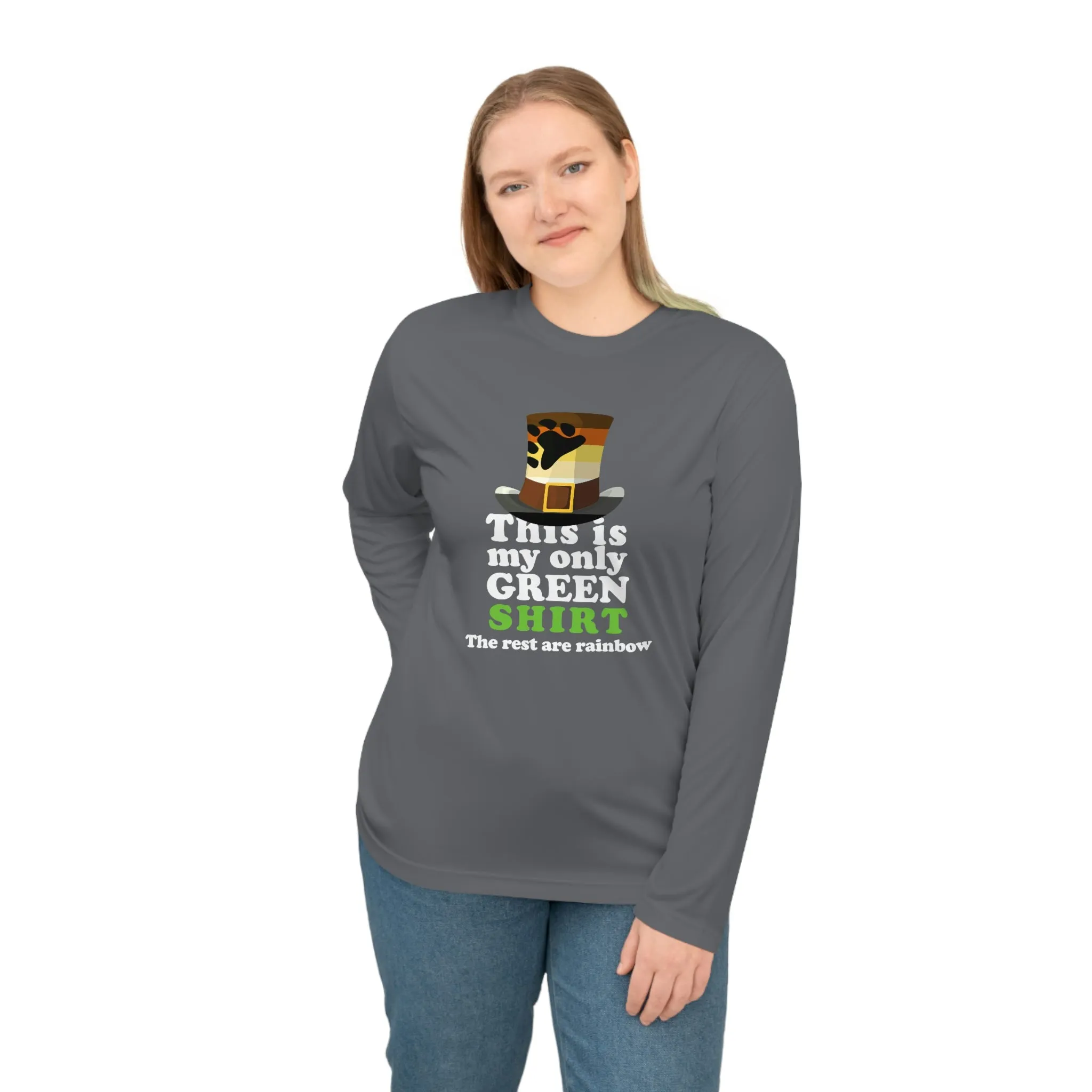 Bear Flag Unisex Performance Long Sleeve Shirt - My Only Green Shirt