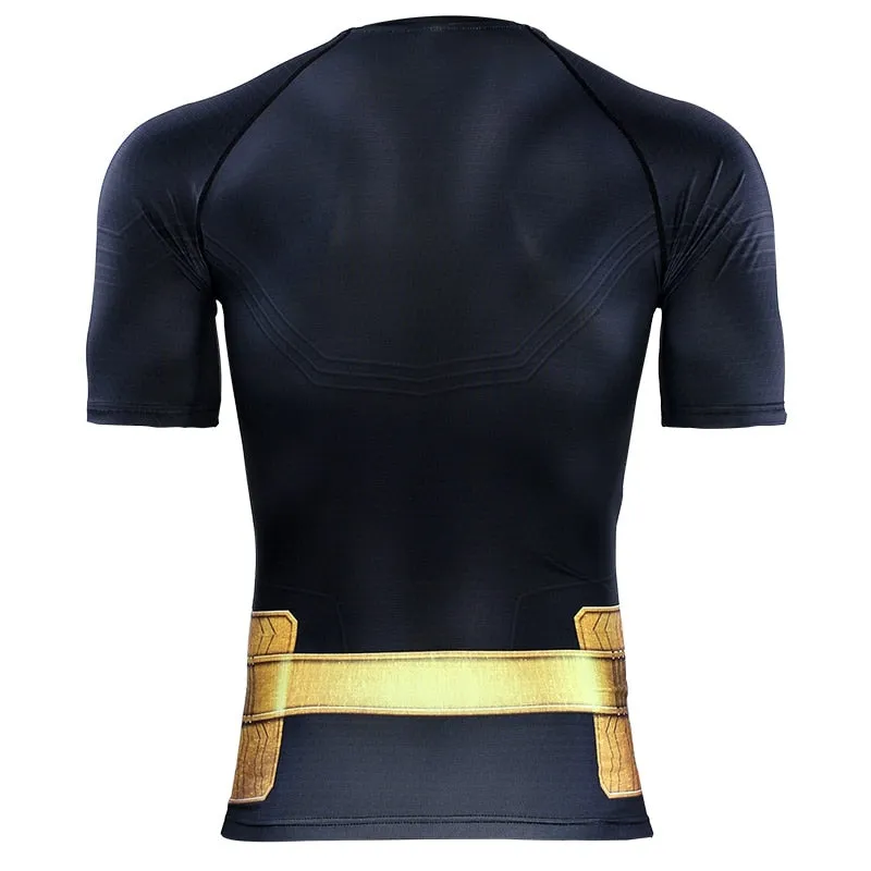 BLACK ADAM Short Sleeve Compression Shirt