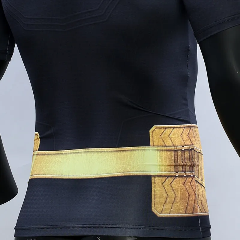 BLACK ADAM Short Sleeve Compression Shirt