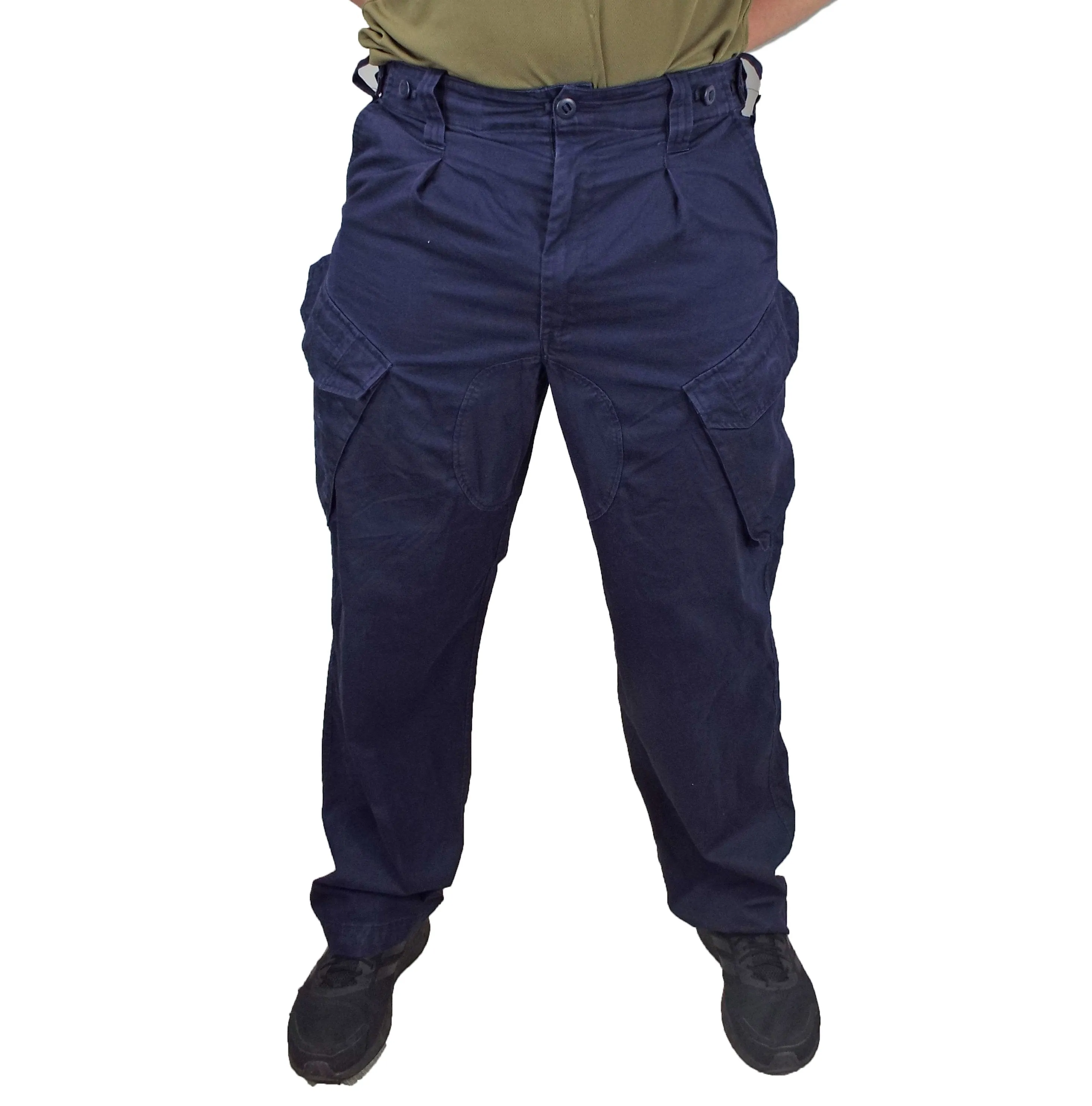 British Royal Navy Dark Blue Combat Trousers - Five pocket - current RN issue DISTRESSED