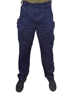 British Royal Navy Dark Blue Combat Trousers - Five pocket - current RN issue DISTRESSED