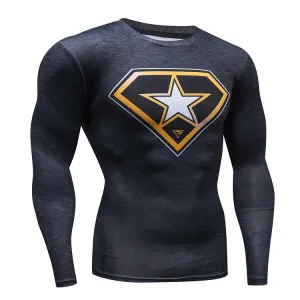 CAPTAIN AMERICA Compression Shirt for Men (Long Sleeve)