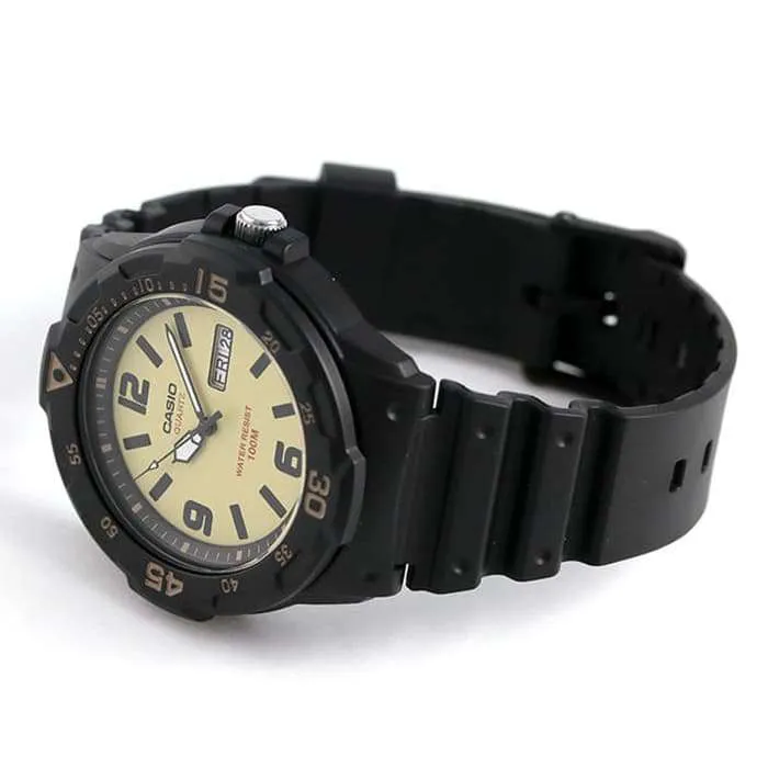 Casio MRW-200H-5BVDF Analog Black Resin Strap Watch for Men