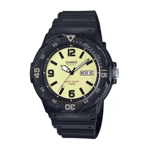 Casio MRW-200H-5BVDF Analog Black Resin Strap Watch for Men