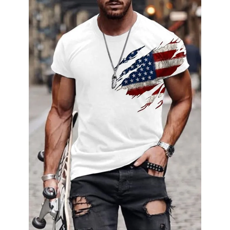 CASUAL ROUND NECK SHORT T-SHIRT