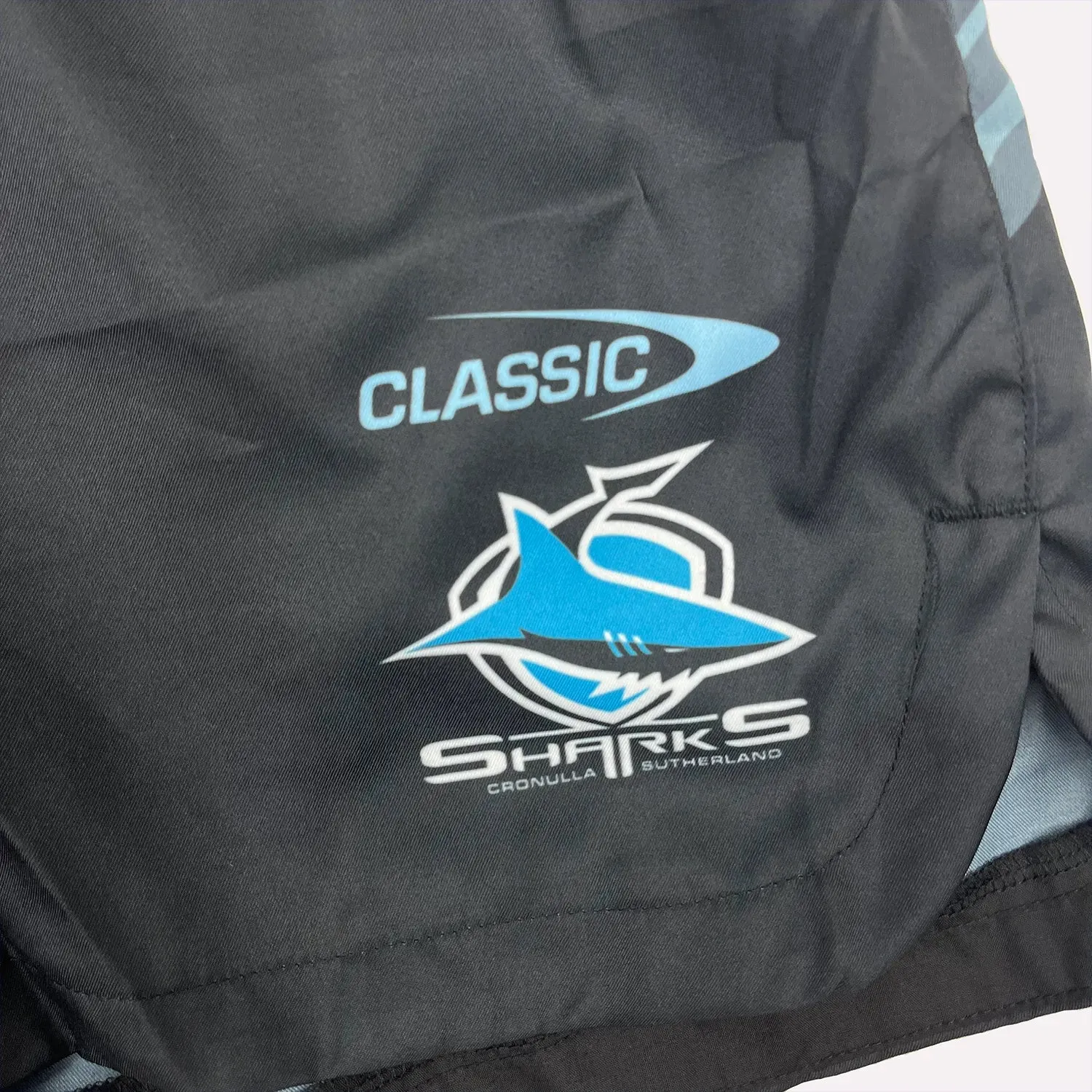 Classic Sharks NRL 2024 Training Shorts Adults