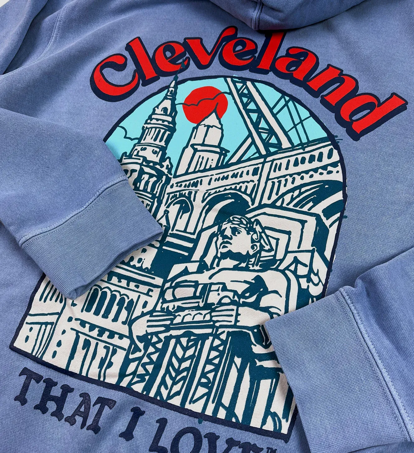 Cleveland Artwork Hooded Sweatshirt