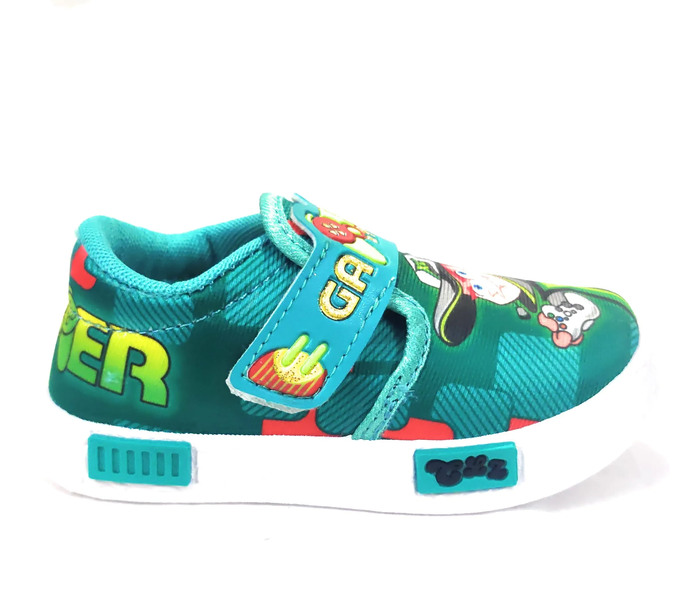 Coolz Unisex Casual Shoes for Kids Boys and Girls Gamer-1 for 1-4 Years (Sea Green, 3_Years)