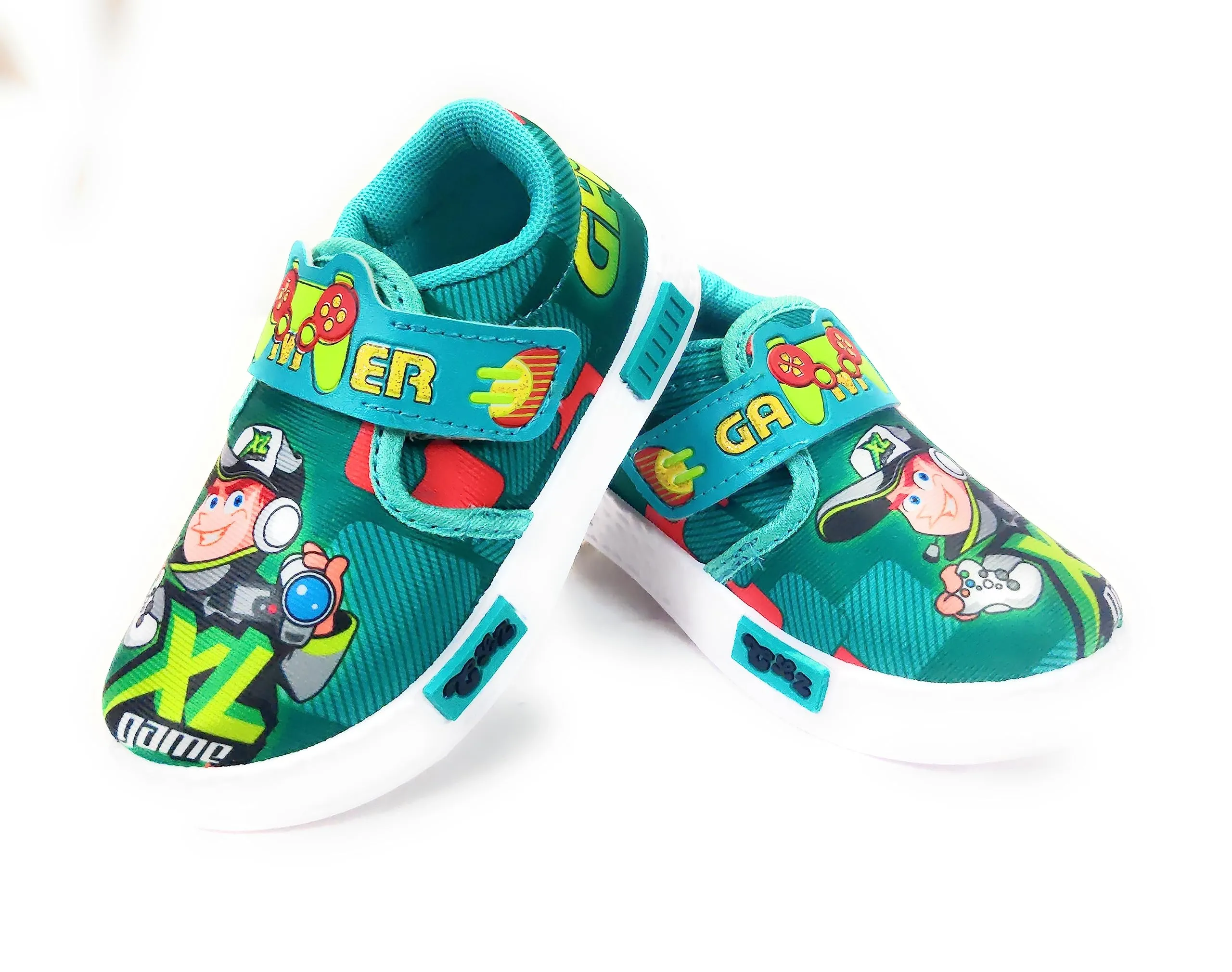 Coolz Unisex Casual Shoes for Kids Boys and Girls Gamer-1 for 1-4 Years (Sea Green, 3_Years)