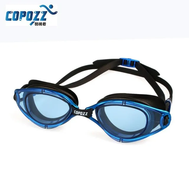 Copozz New Professional Anti-Fog UV Protection Adjustable Swimming Goggles Men Women Waterproof silicone glasses adult Eyewear