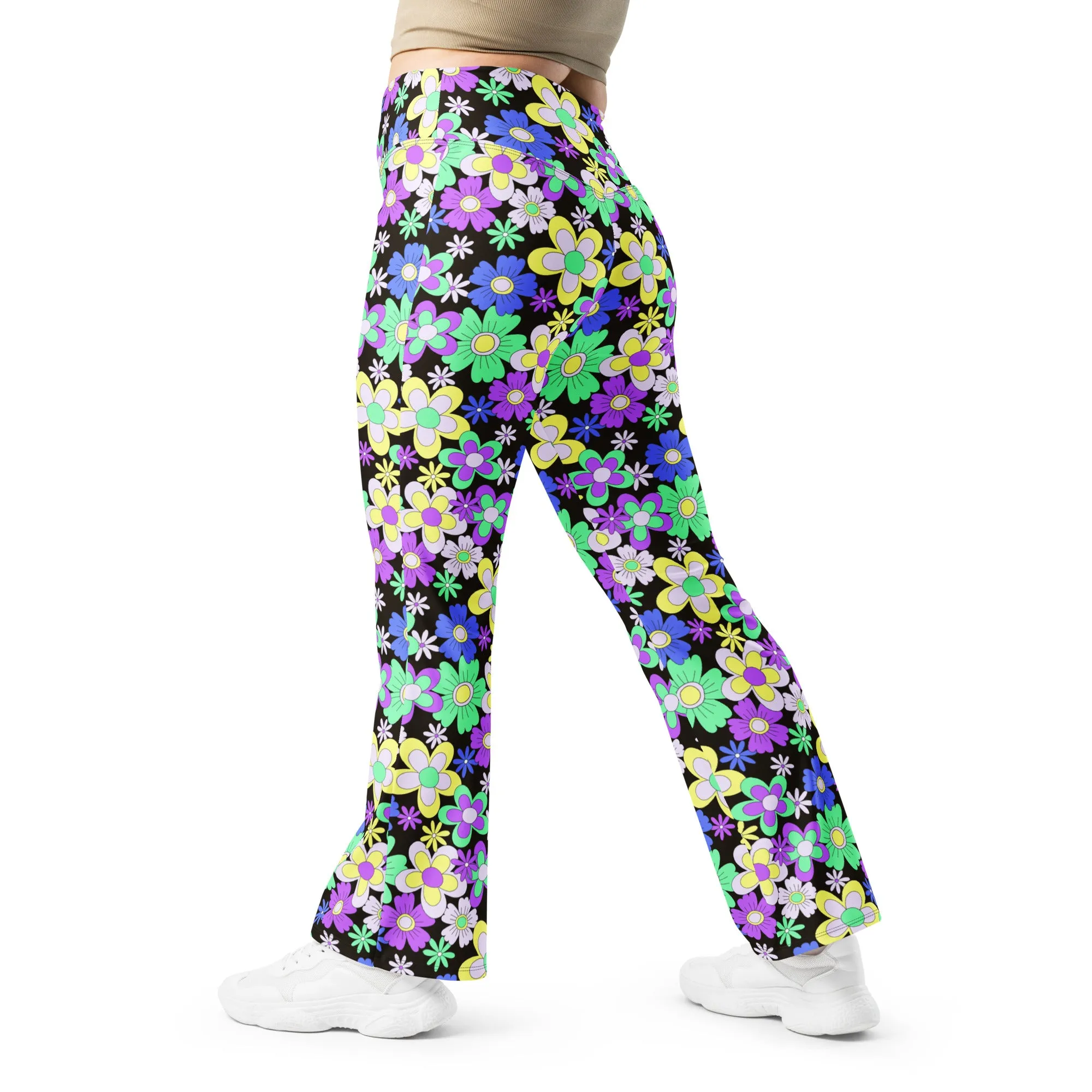 Crazy Daisy Flare leggings