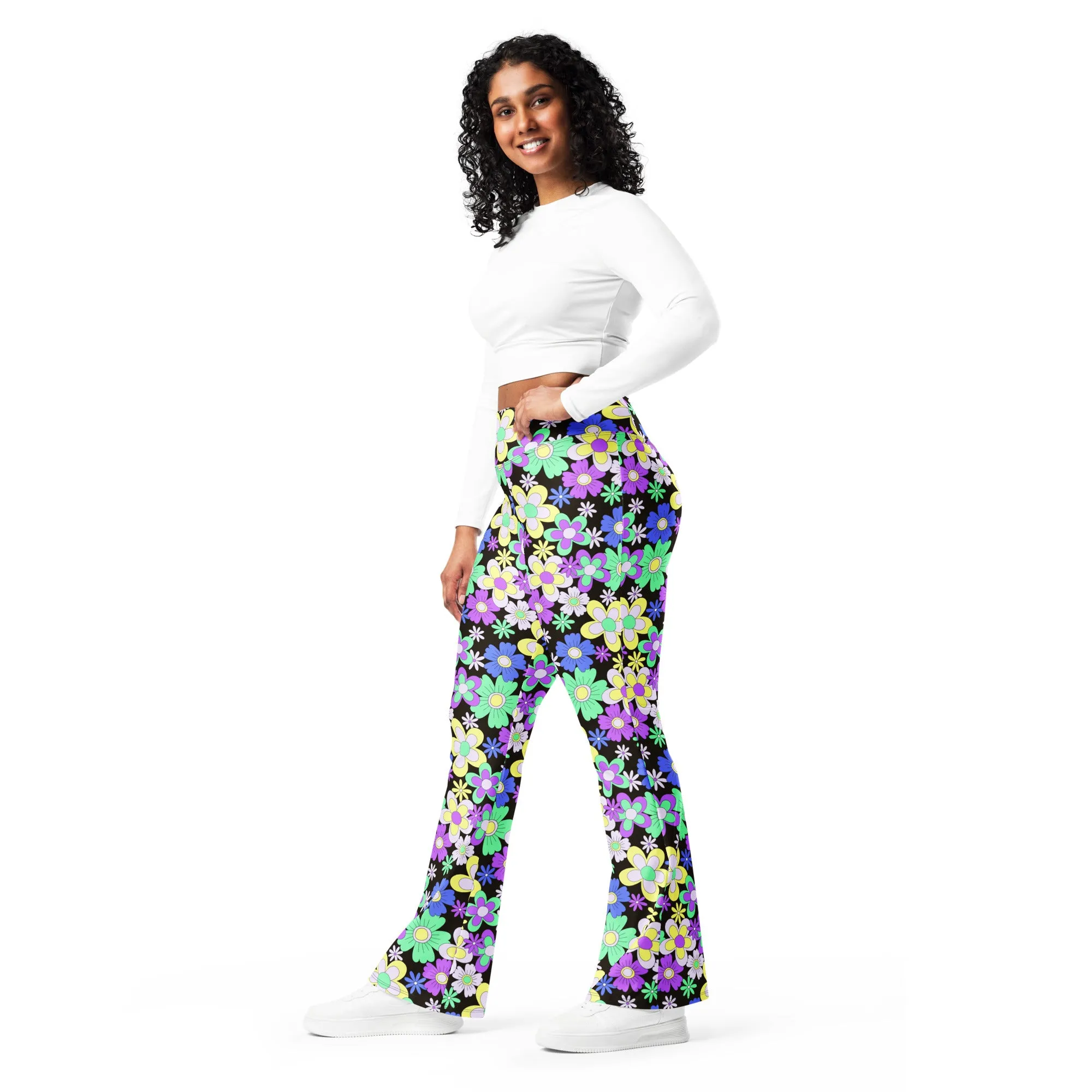 Crazy Daisy Flare leggings