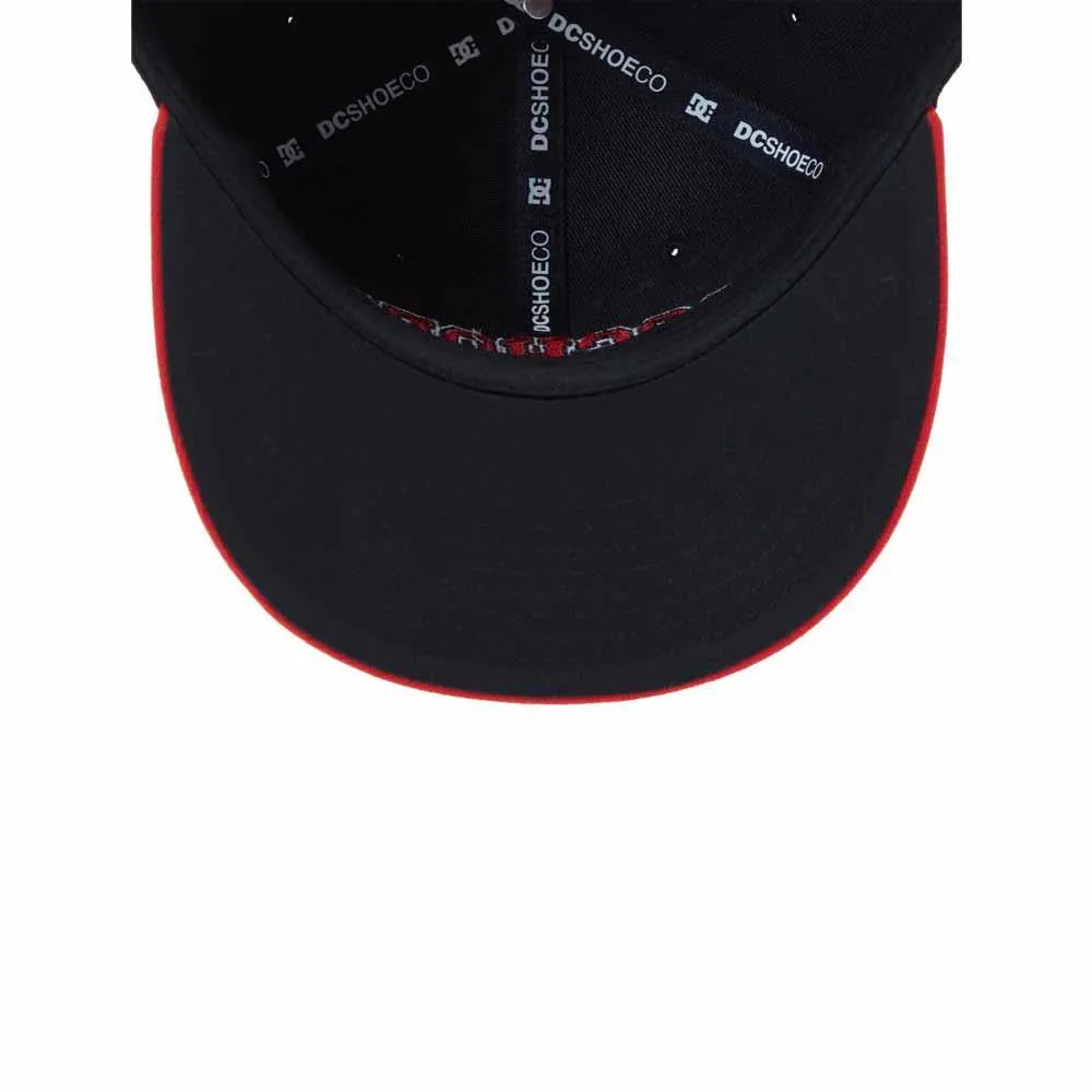 Dc Shoes Shy Town Empire Snap Back Cap Black Red One Size