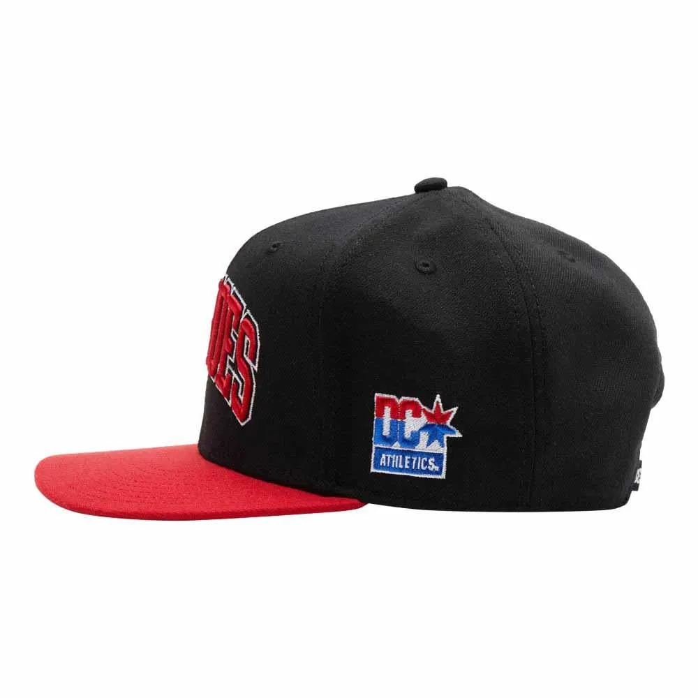 Dc Shoes Shy Town Empire Snap Back Cap Black Red One Size