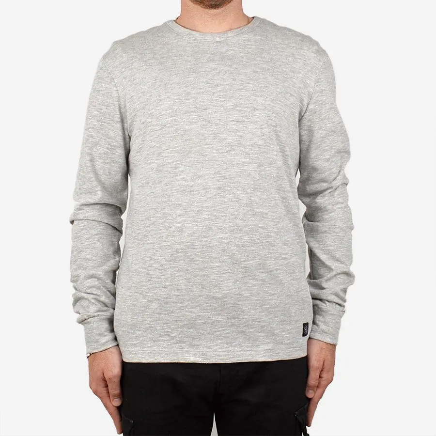 Double Slub Long-Sleeve T-Shirt - Heather Grey