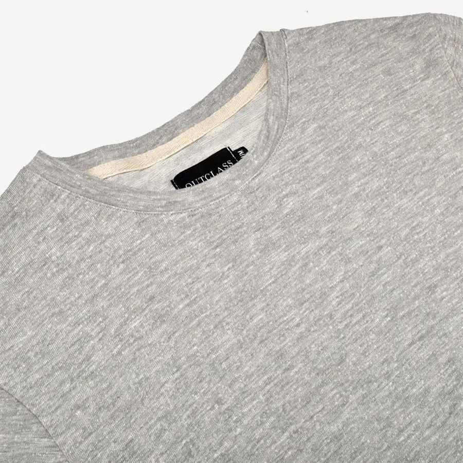 Double Slub Long-Sleeve T-Shirt - Heather Grey