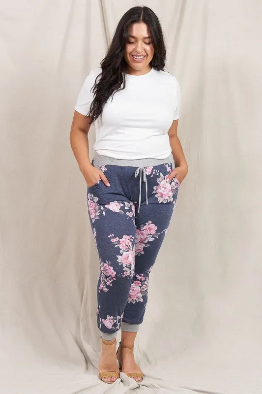 Floral Drawstring Jogger