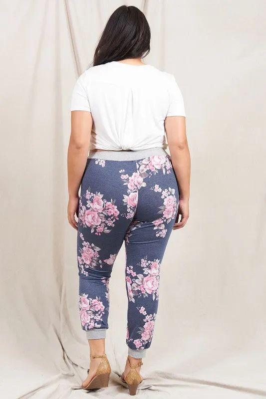 Floral Drawstring Jogger