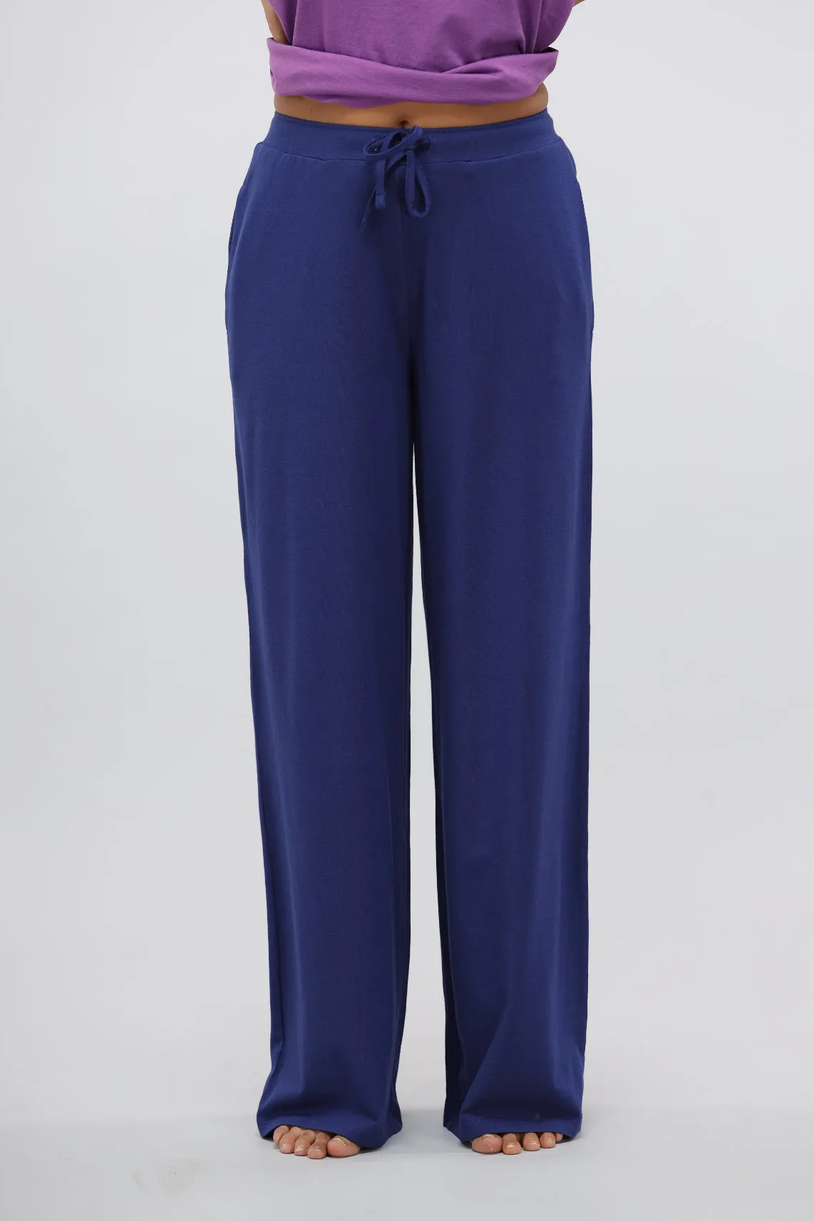 Functional Blue Supima® Flared Lounge Pant