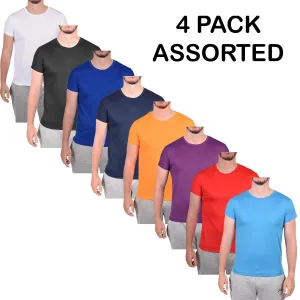 Gaffer Mens Quick Dry Breathable T Shirts - 4 Pack