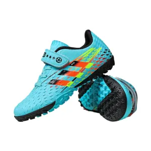 Girls' Soccer Shoes, Magic Tape, TF Studs, Non-slip Training