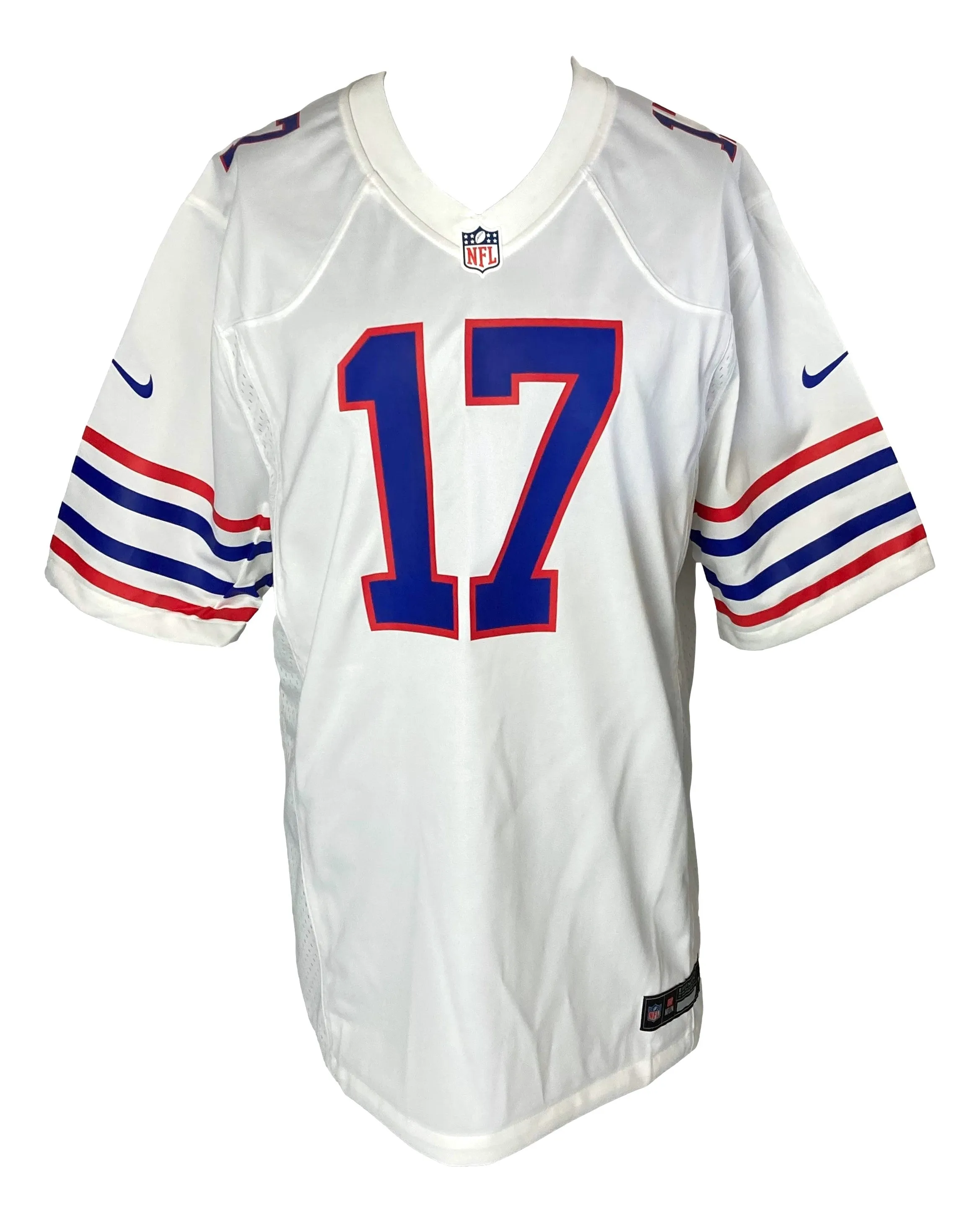 Josh Allen Signed Buffalo Bills White Nike Game Football Jersey BAS ITP