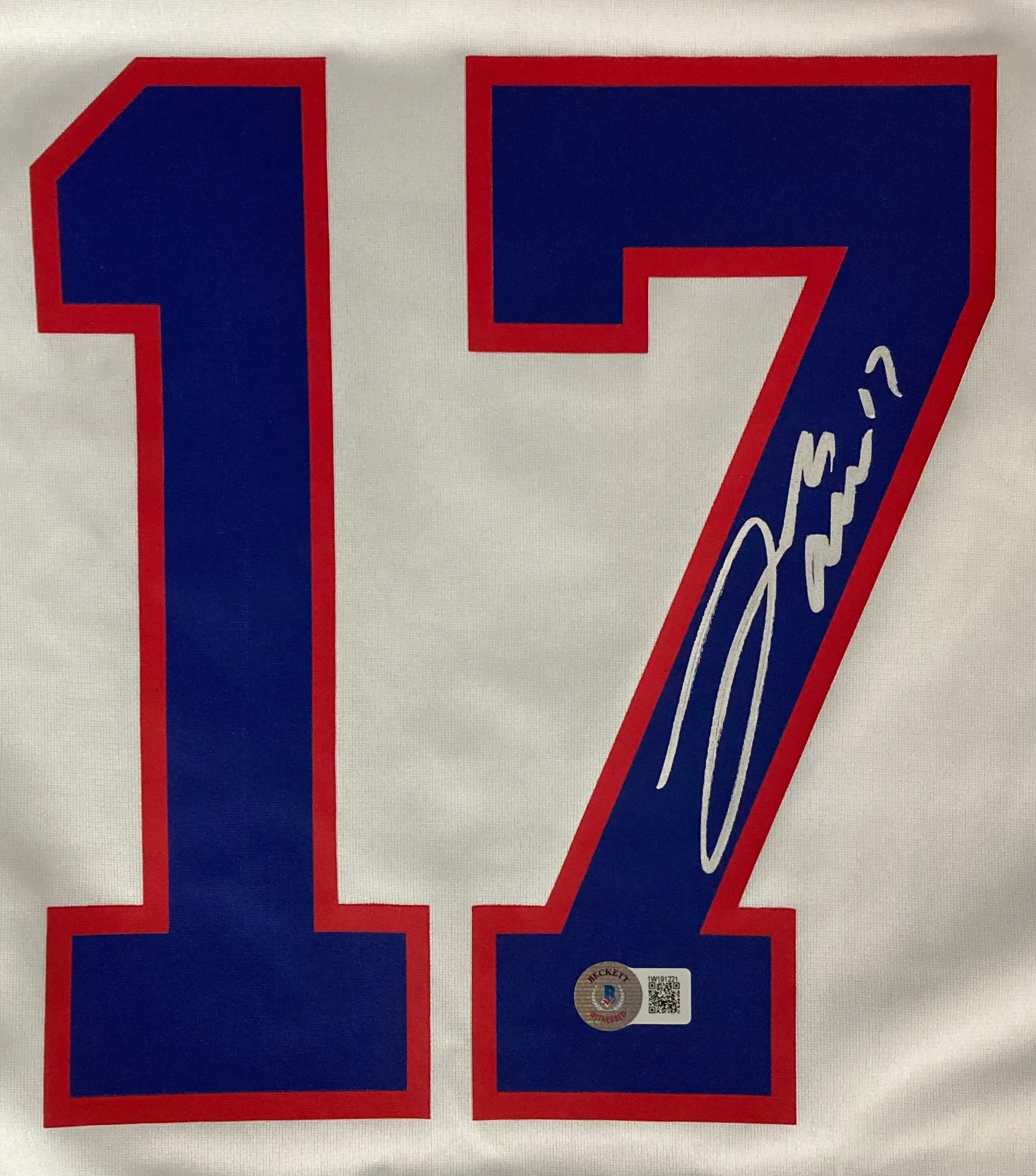 Josh Allen Signed Buffalo Bills White Nike Game Football Jersey BAS ITP