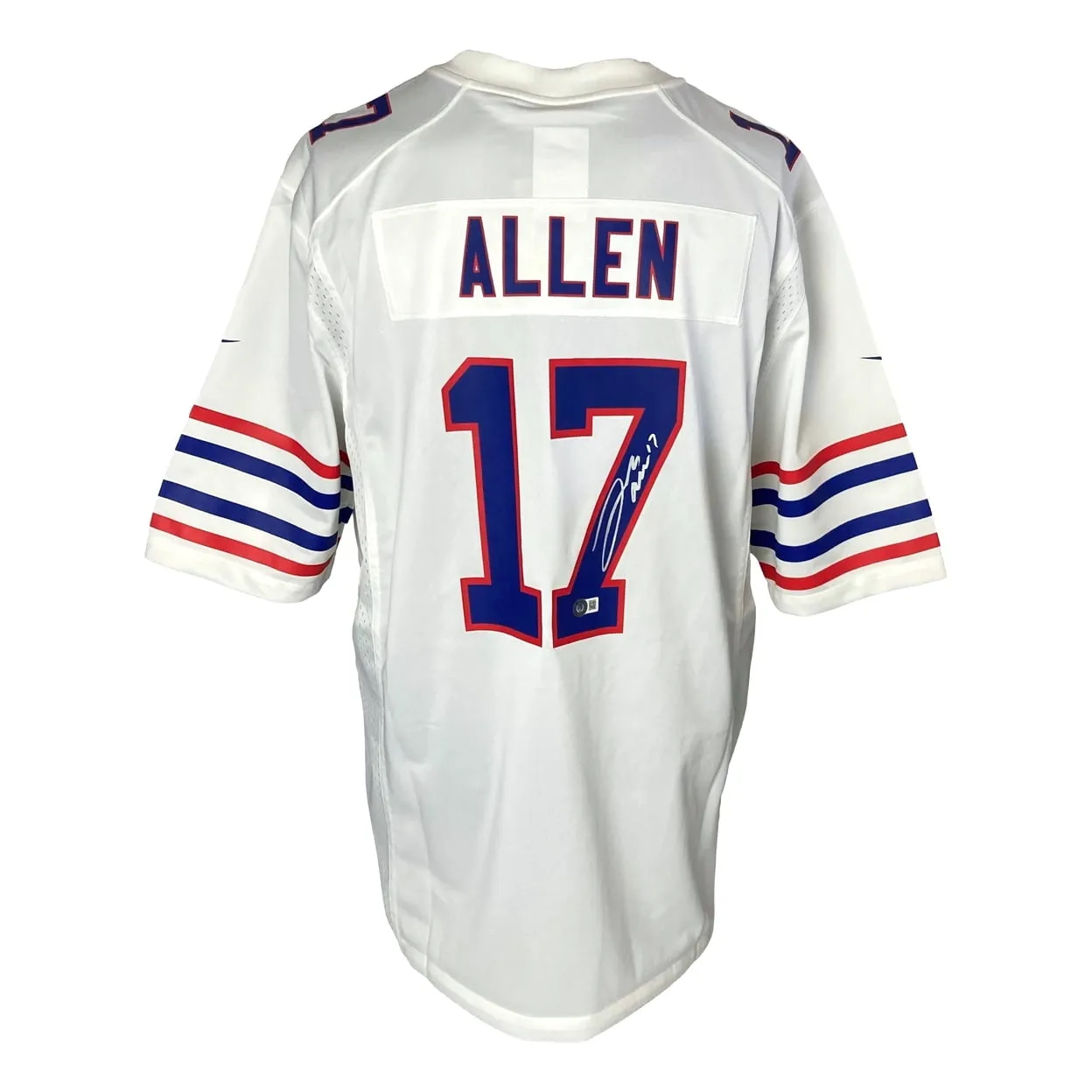 Josh Allen Signed Buffalo Bills White Nike Game Football Jersey BAS ITP