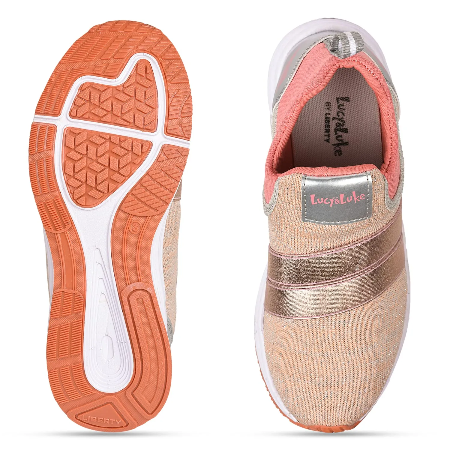 Liberty Girl HARPER-15 Peach Running Shoes-09C