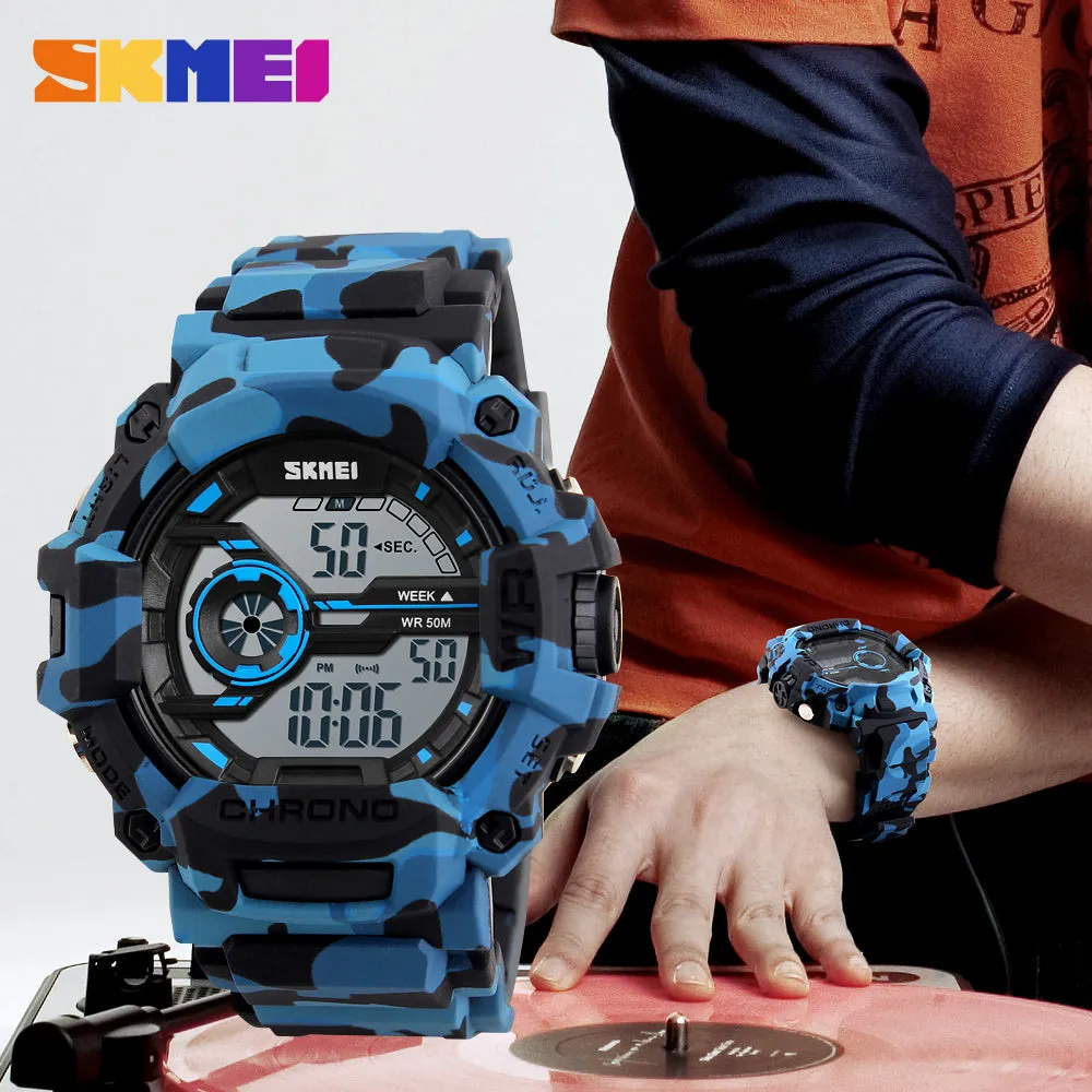 Luxury Brand SKMEI Waterproof Digital Watch Men Military Sports Watches Fashion Casual Men's Student Swim Dress LED Wristwatches