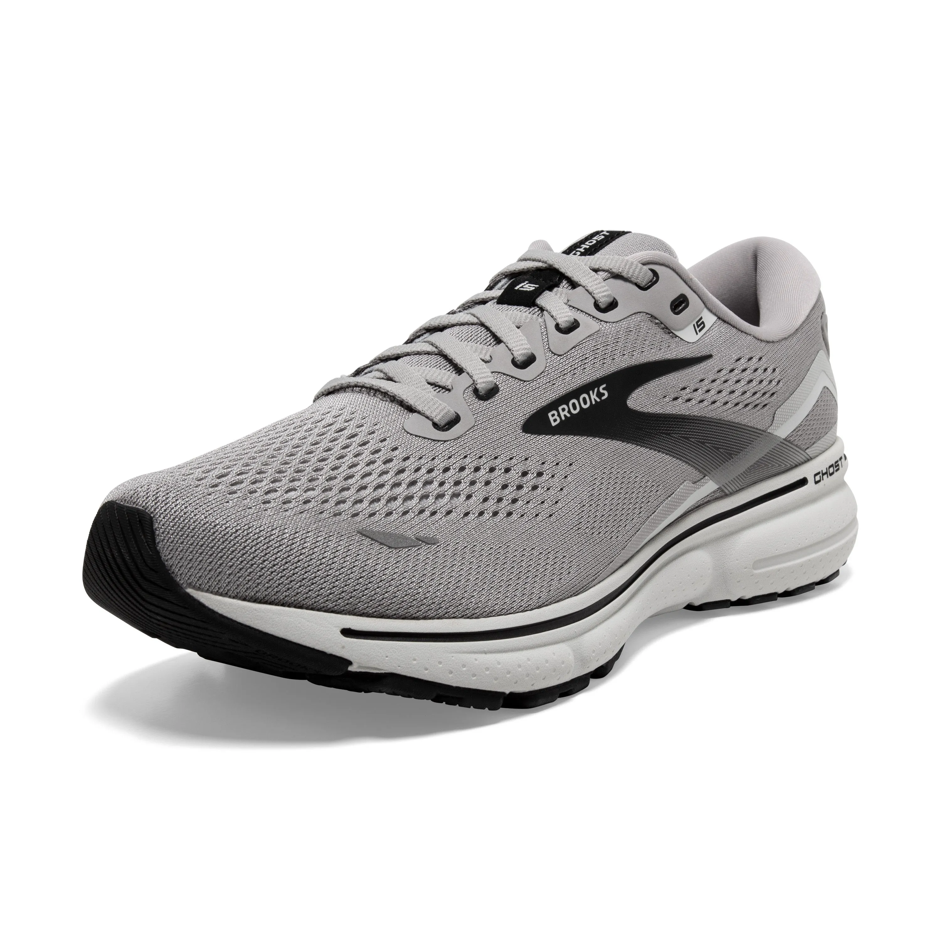 Men's Brooks Ghost 15 1103931D098 Color:  Alloy/Oyster/Black