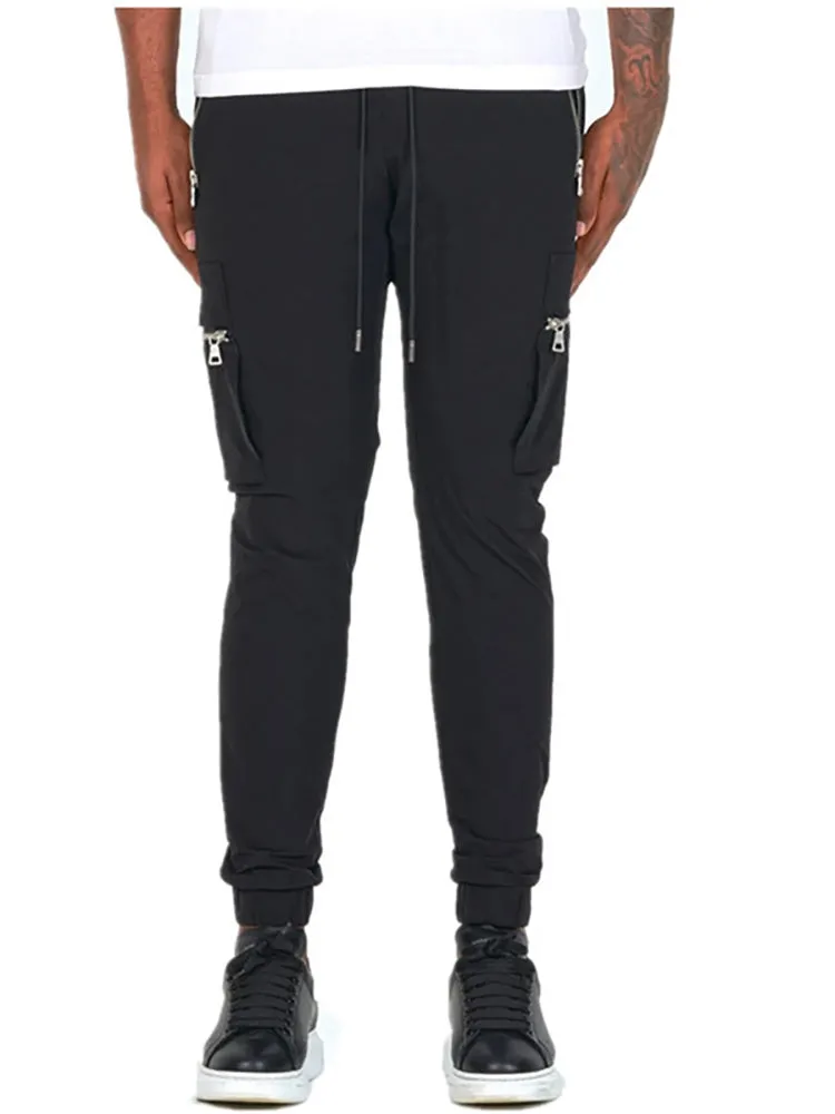 Men'S Drawstring Slim Fit Joggers