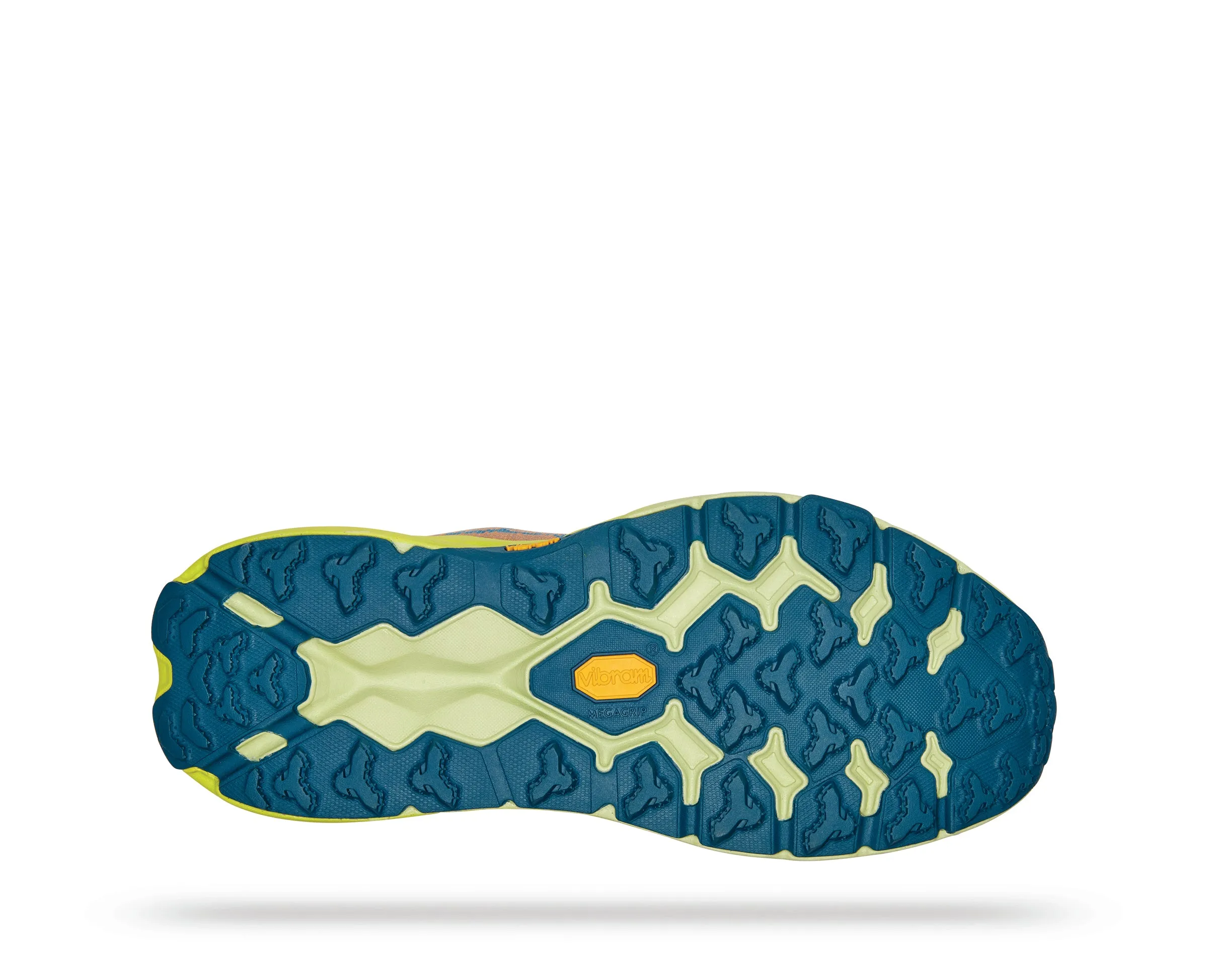 Men's Hoka Speedgoat 5 Color: Blue Coral/Primrose (WIDE WIDTH)