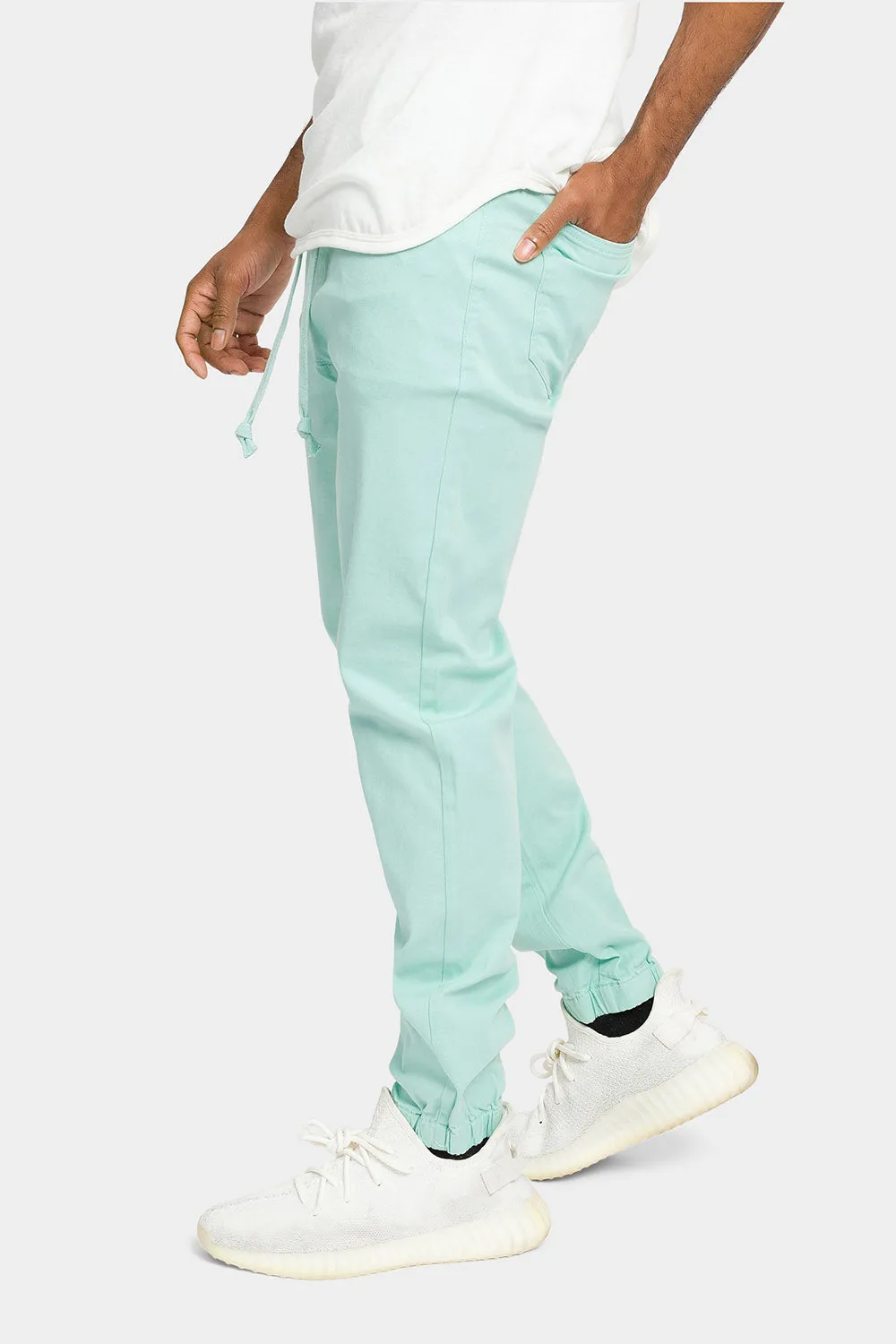 Men's Jogger Twill Pants (Mint)