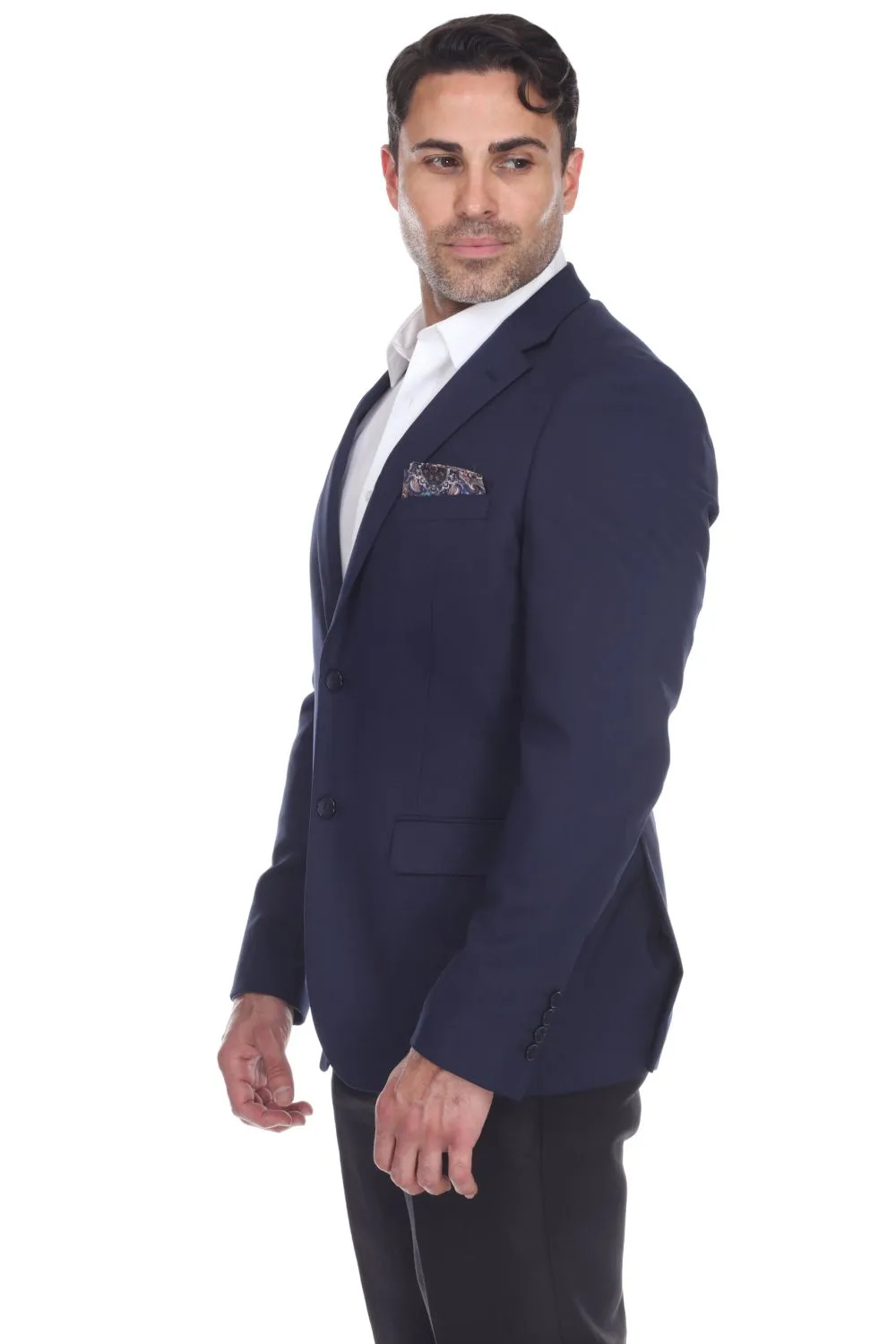 Mojito Reserve Men's Cotton Blend 4-Way Stretch Modern Fit Casual Sports Jacket