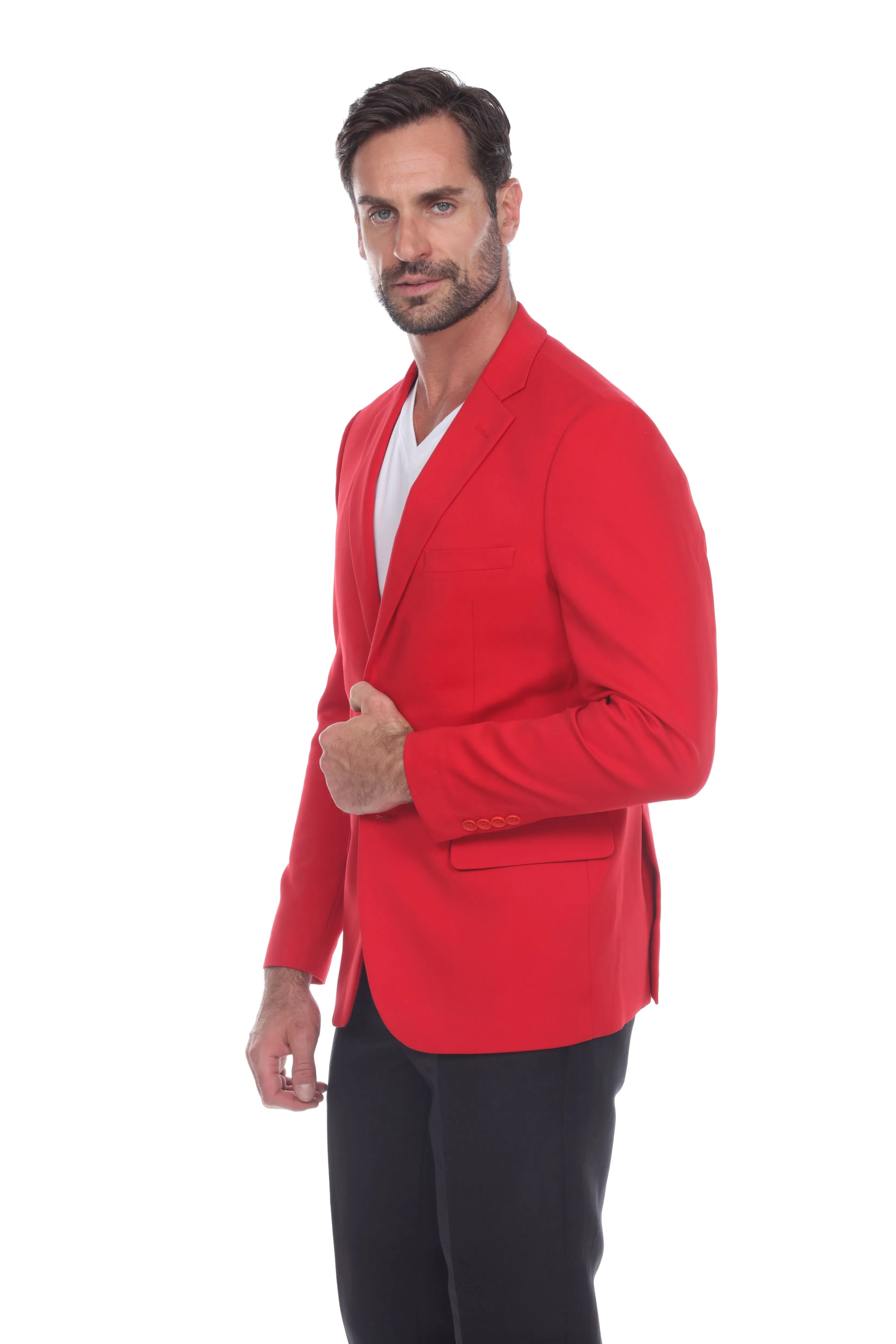 Mojito Reserve Men's Cotton Blend 4-Way Stretch Modern Fit Casual Sports Jacket