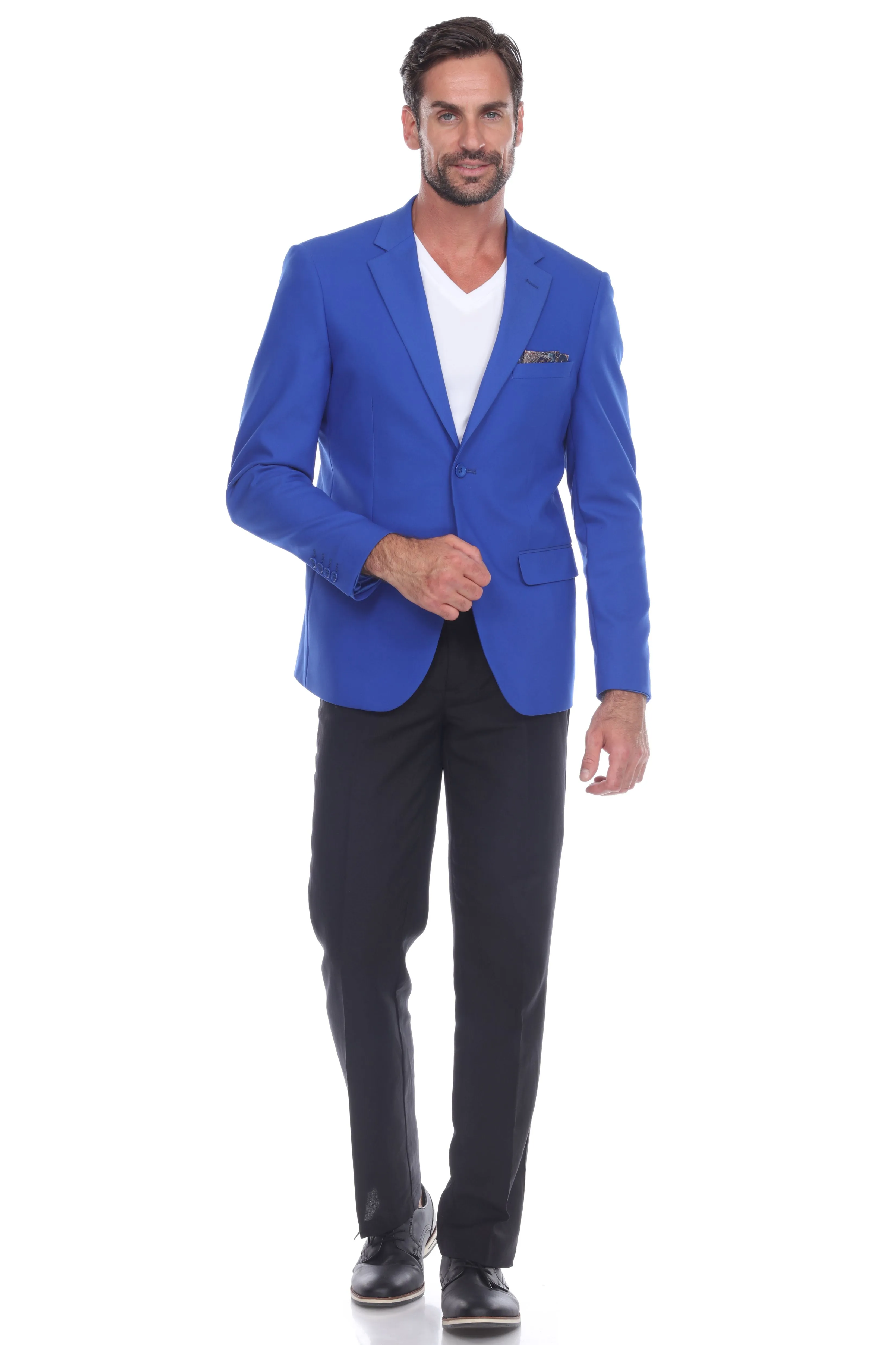 Mojito Reserve Men's Cotton Blend 4-Way Stretch Modern Fit Casual Sports Jacket