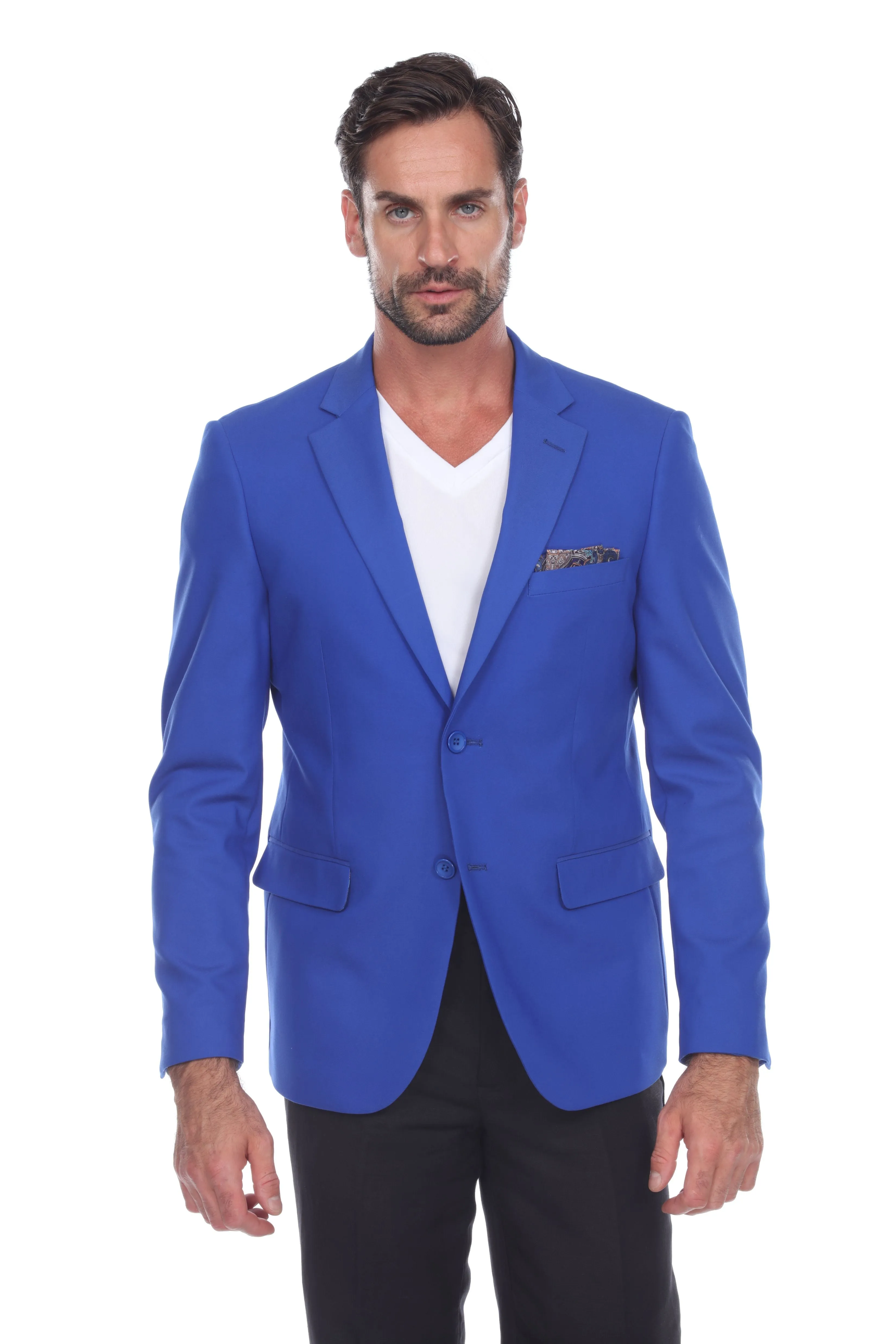 Mojito Reserve Men's Cotton Blend 4-Way Stretch Modern Fit Casual Sports Jacket