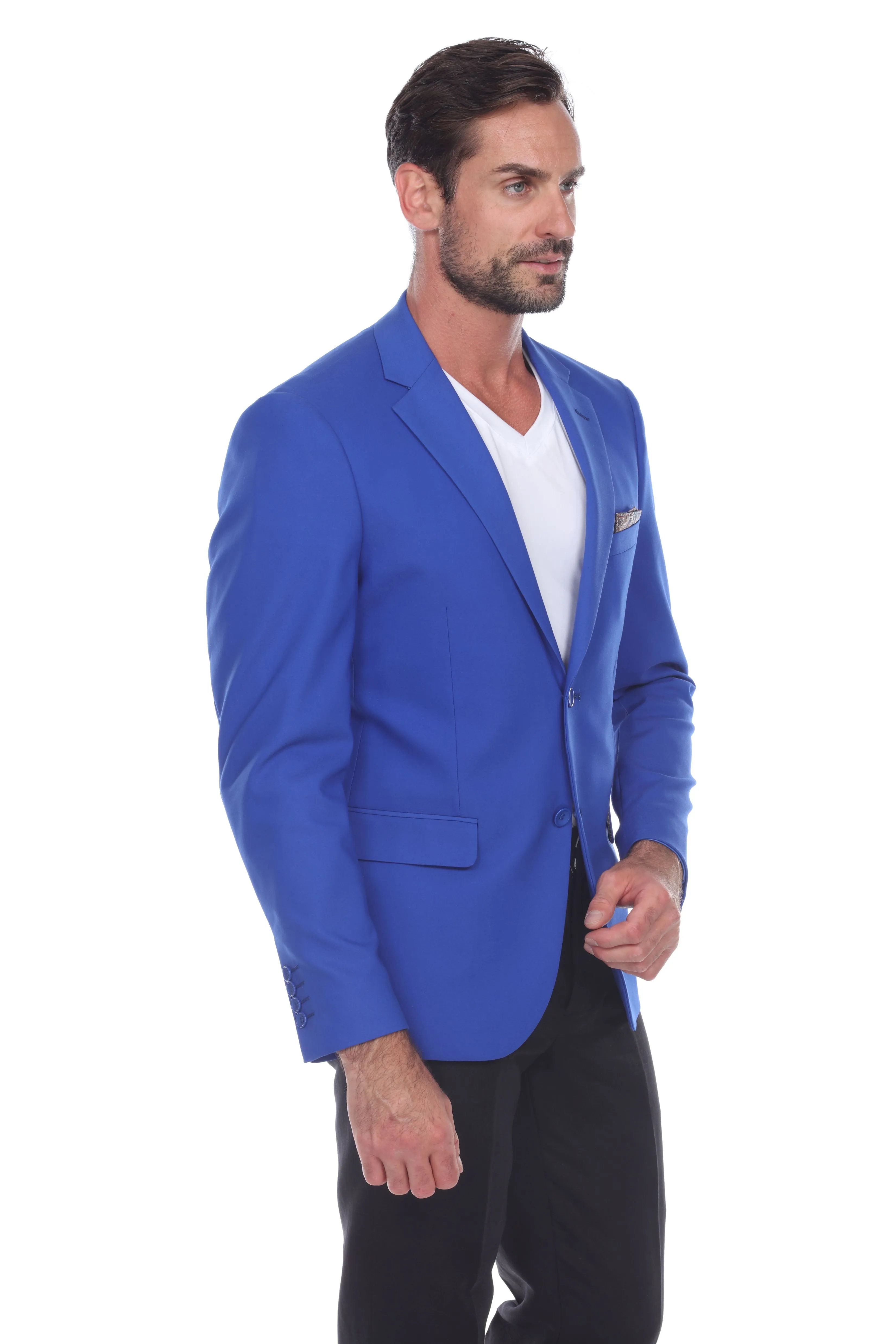 Mojito Reserve Men's Cotton Blend 4-Way Stretch Modern Fit Casual Sports Jacket