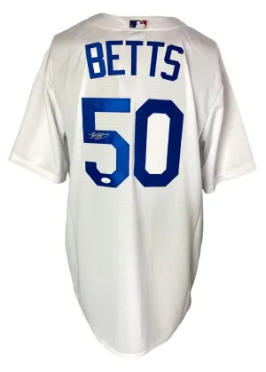 Mookie Betts Signed Los Angeles Dodgers Nike Replica Baseball Jersey JSA