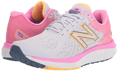 New Balance Women's Fresh Foam 680 V7 Running Shoe, Libra/Vibrant Pink/Night Sky, 9