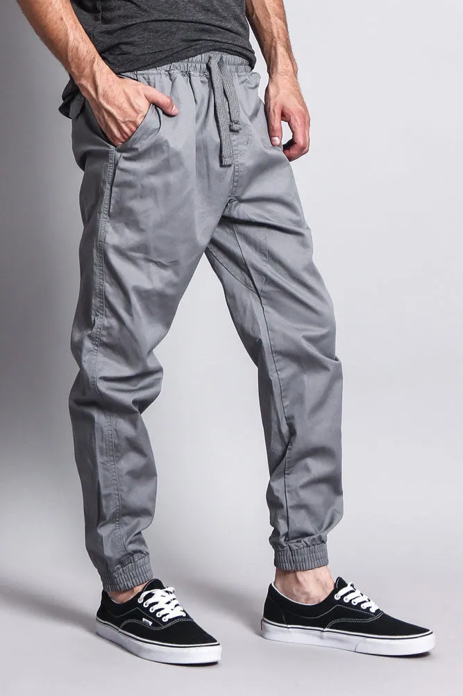 Non-Stretch Twill Jogger Pants