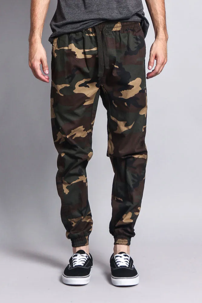 Non-Stretch Twill Jogger Pants