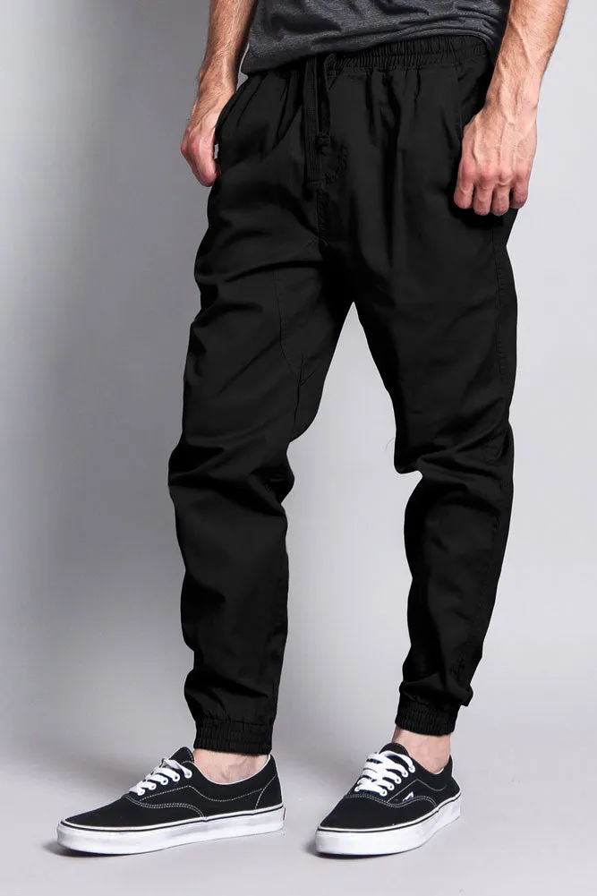 Non-Stretch Twill Jogger Pants