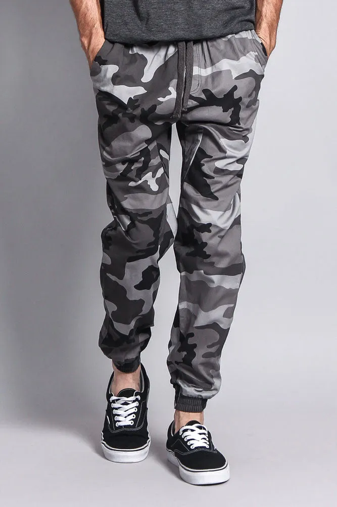 Non-Stretch Twill Jogger Pants